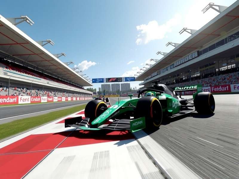 In-game screenshot of F1 2025 on Xbox Series X showing a detailed car model racing at Monaco
