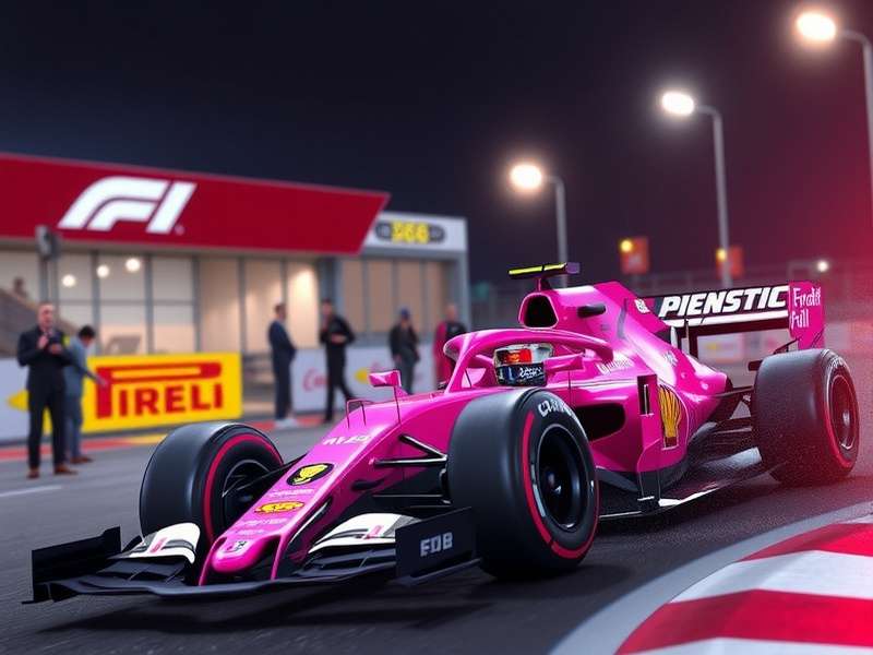 A detailed close-up of a Formula 1 steering wheel with multiple buttons and displays