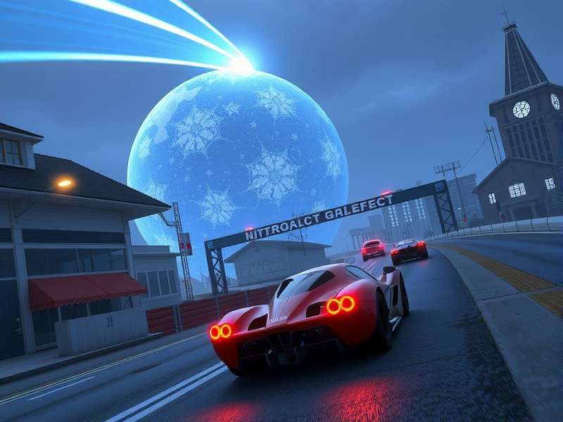 Multi-screen setup showing an F1 live stream, race telemetry, and social feed