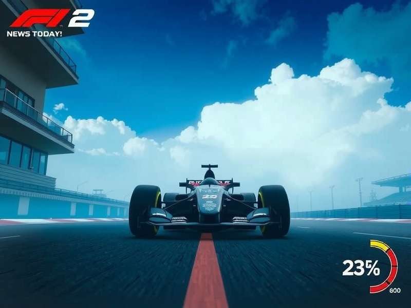 A professional F1 racing simulator cockpit with steering wheel and screens