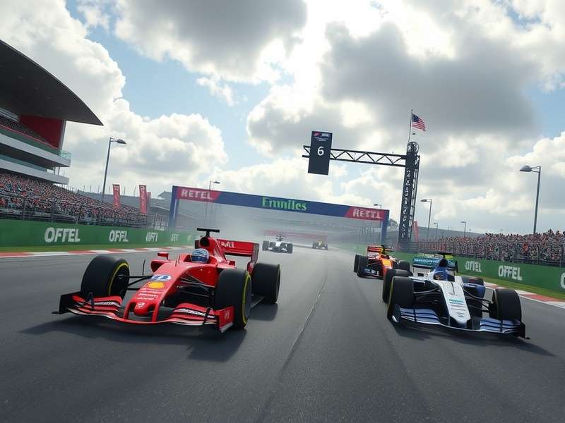 The iconic Formula 1 World Championship trophy on a podium