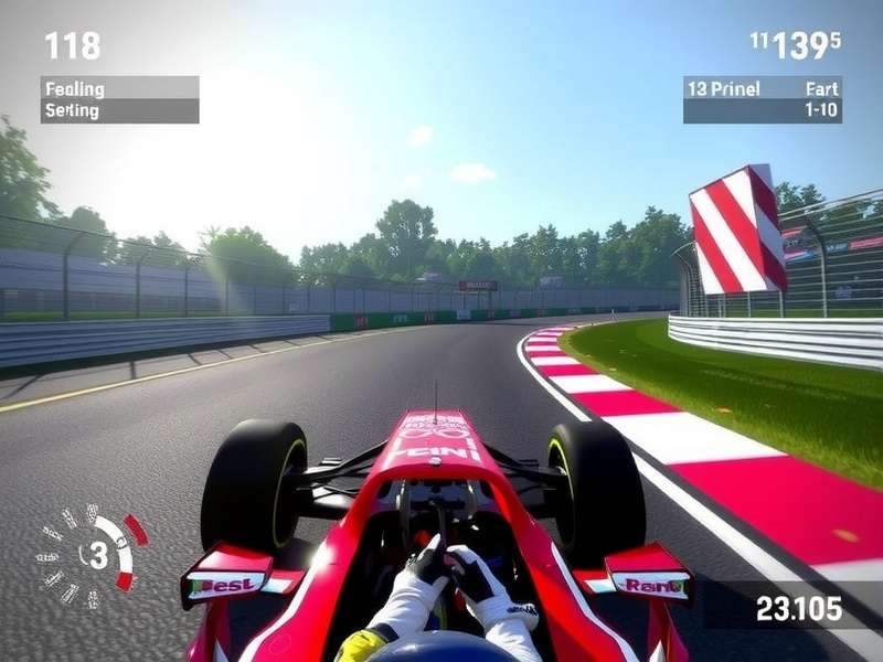 High-end PC gaming setup running F1 23 with ultra graphics settings