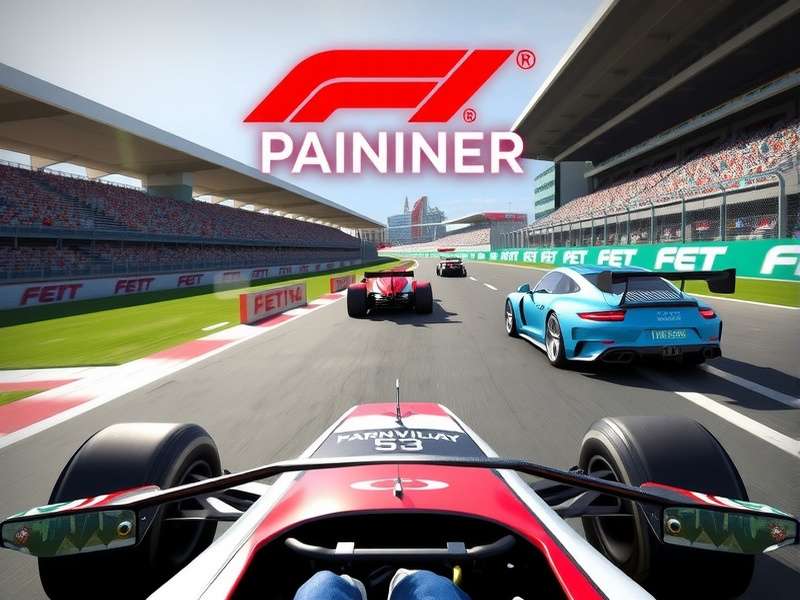 F1 Game physics demonstration showing tire wear visualization