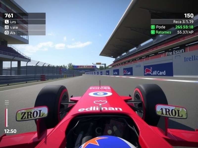 F1 2013 Game screenshot showing a Red Bull racing car in Monaco