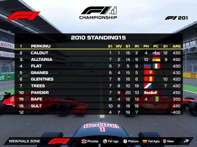 2024 Formula 1 Championship standings podium celebration