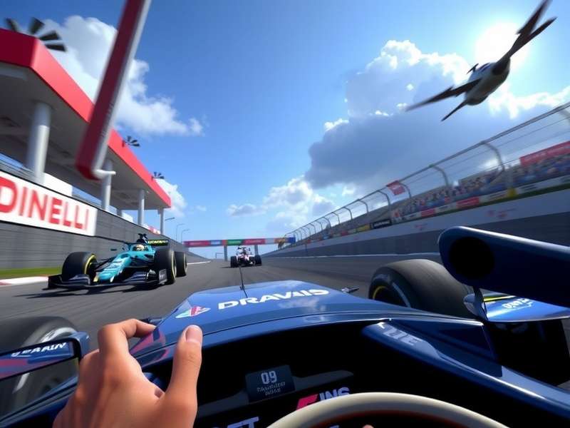 PlayStation 4 console with F1 game on screen