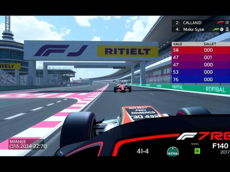 Formula 1 car on track during a qualifying session