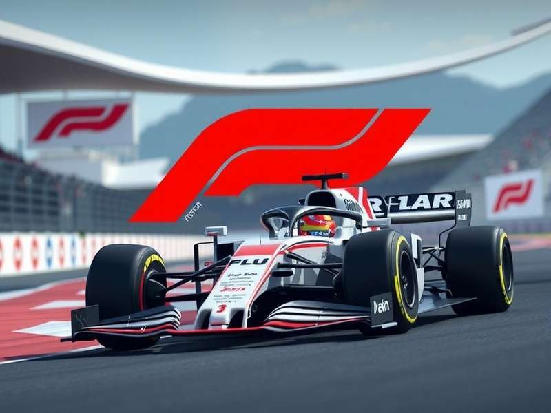 Evolution of the F1 Logo through the decades on a dark background