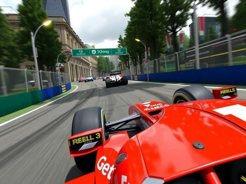 F1 racing simulation setup on PC