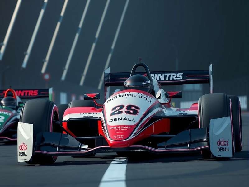 Lando Norris in McLaren F1 car at race start