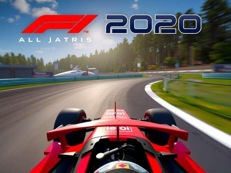 F1 2020 Video Game screenshot showing a dramatic race start at Spa-Francorchamps on PC