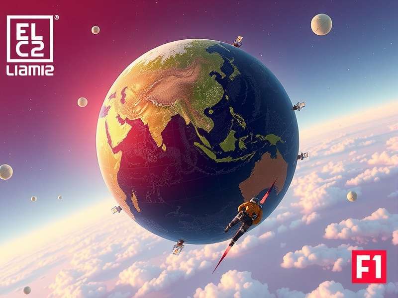 F1 Simulator cockpit with steering wheel and screens