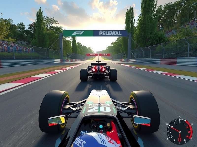 F1 2025 game screenshot showing a car at Monaco