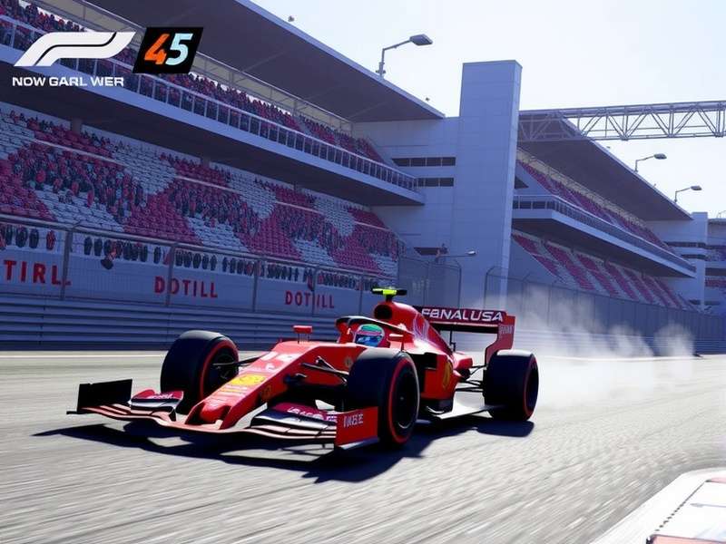 F1 24 PS4 gameplay screenshot showing a detailed car model racing at Silverstone
