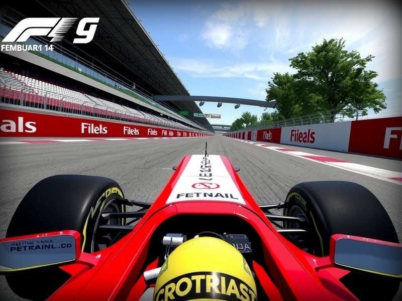 Professional F1 simulator rig with steering wheel and pedals