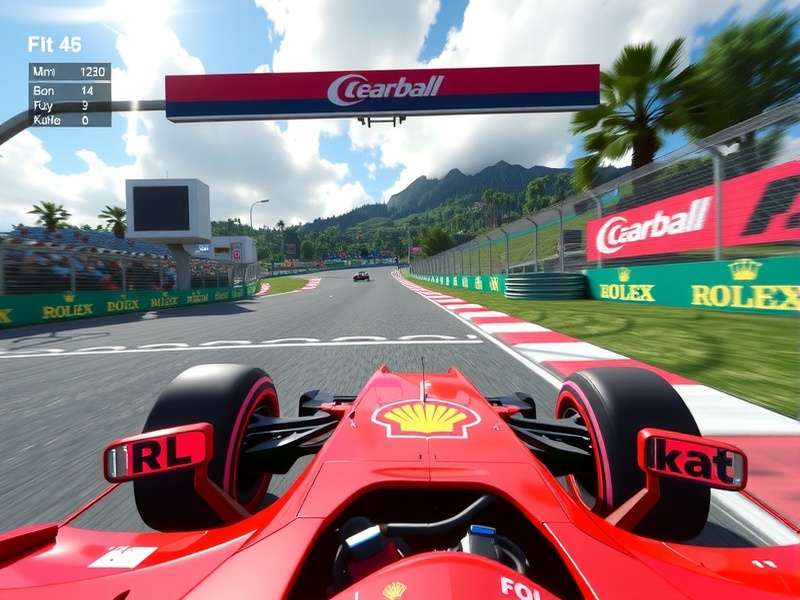 F1 Game on PS5 showcasing detailed graphics and cockpit view