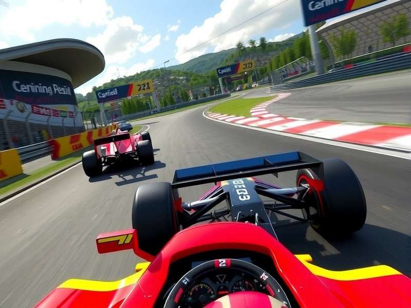 F1 car racing online in a virtual game