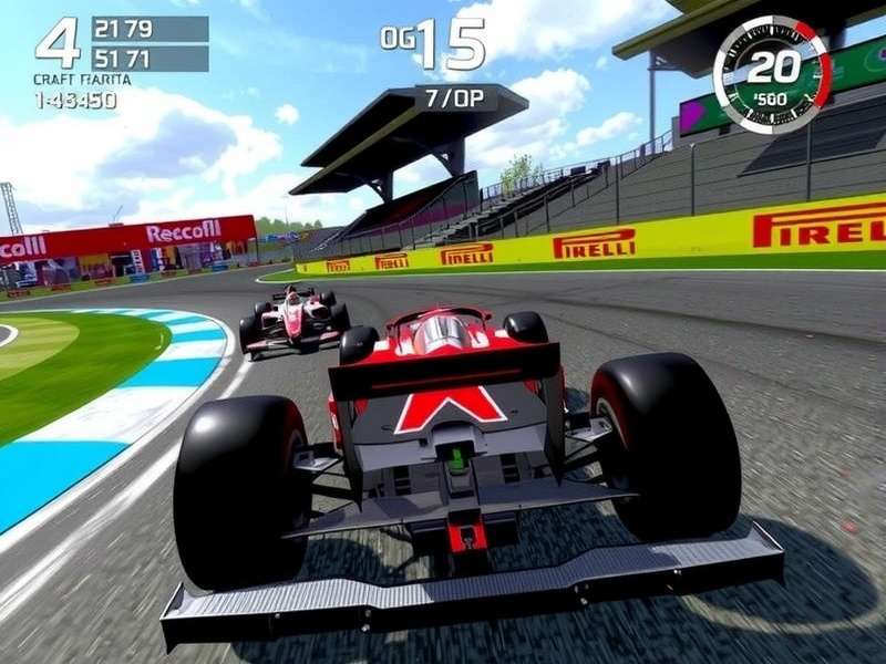 F1 Race Game Free Download PC – Official cover art with modern Formula 1 car on circuit