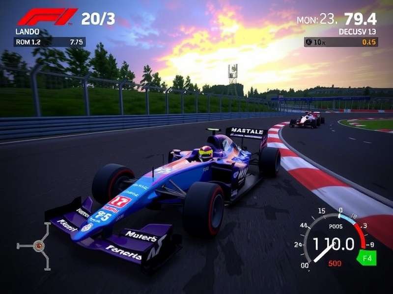 F1 Game Download For Pc Free – Hero image showing Formula 1 racing on PC with steering wheel and cockpit view