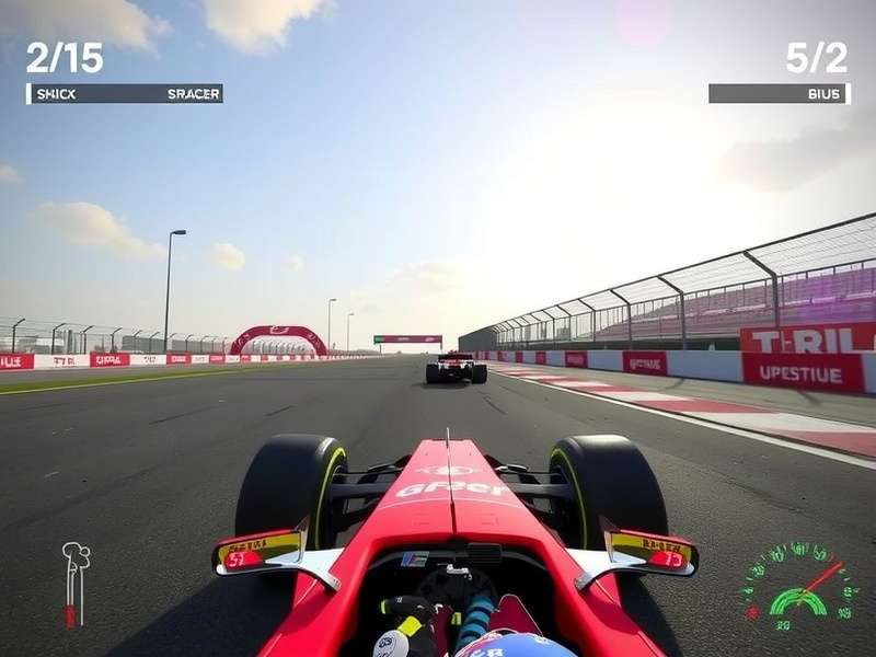 F1 Racing Game Online — cockpit camera angle at Silverstone Circuit during a dynamic multiplayer race
