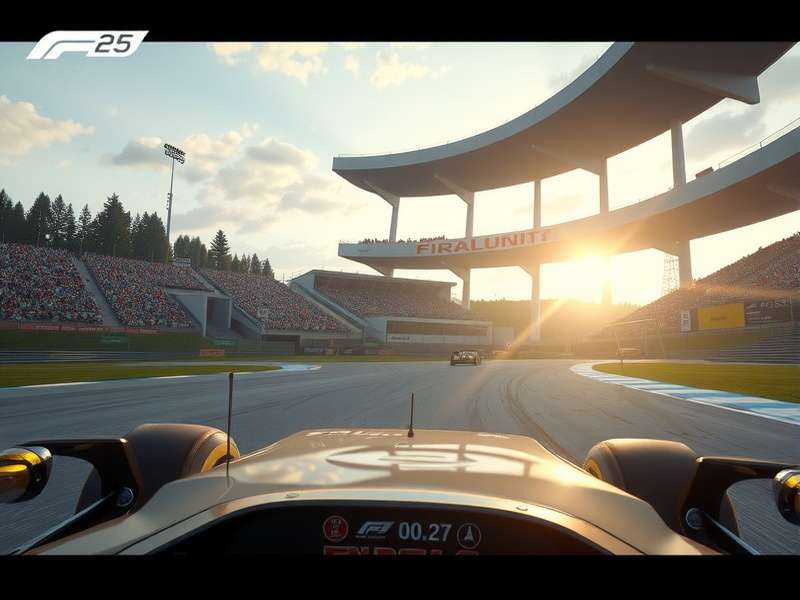 F1 2025 season preview with new generation cars and race track background