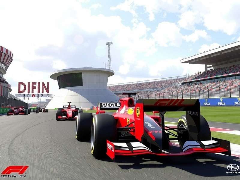 F1 Cast overview showing a commentator at work alongside F1 game interface elements